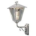 Konstsmide Luminaire mural d’extérieur BENU E27 IP23, couleurs fumée, acier