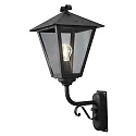 Konstsmide Luminaire mural d’extérieur BENU E27 IP23, couleurs fumée, noir 