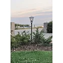 Konstsmide Path luminaire BENU, E27 max. 100W, galvanised steel / smoked acrylic glass
