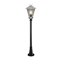 Konstsmide Path luminaire BENU, E27 max. 100W, galvanised steel / smoked acrylic glass