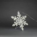 Konstsmide Lumière extérieure SCHNEEFLOCKE IP44, blanche gradable