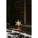 Konstsmide Lumière extérieure SCHNEEFLOCKE IP44, blanche gradable