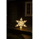 Konstsmide outdoor luminaire SCHNEEFLOCKE IP44, white dimmable