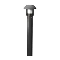 Path luminaire HEIMDAL, E27 max. 60W, black aluminium / opal glass