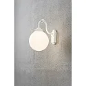 Konstsmide Luminaire mural d'extérieur ARCTURUS E27 IP23, opale, blanche