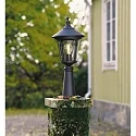 Konstsmide Tête de luminaire VIRGO E27 IP23, couleurs fumée, noir 