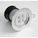 Konstsmide Eclairage d'extérieur encastré IP44, aluminium, transparent 