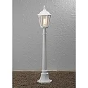 Konstsmide Path luminaire FIRENZE, E27 max. 100W, white aluminium / clear glass