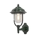 Luminaire mural d’extérieur PARMA E27 IP43, vert, transparent