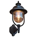 Luminaire mural d’extérieur PARMA haut E27 IP43, acier inoxydable, dégager, noir 