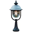Lampe à piquet de terre PARMA avec couverture E27 IP43, acier inoxydable, dégager, noir 