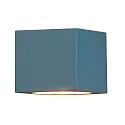 Outdoor wall luminaire MODENA Square, Up/Down, G9 max. 25W, grey, aluminium / clear glass