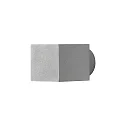 Konstsmide Outdoor wall luminaire MODENA Square, Up/Down, G9 max. 25W, grey, aluminium / clear glass