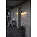 Konstsmide Outdoor wall luminaire NAPOLI, with clear glass, E27 max. 60W, aluminium with rust look