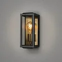 Konstsmide outdoor wall luminaire CARPI E27 IP44, brass, black dimmable