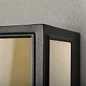 Konstsmide outdoor wall luminaire CARPI E27 IP44, brass, black dimmable