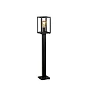 path light CARPI E27 IP44, brass, black dimmable