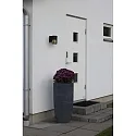 Konstsmide outdoor wall luminaire PISTOIA E27 IP54, black dimmable