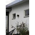 Konstsmide outdoor wall luminaire PISTOIA E27 IP54, black dimmable