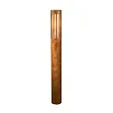 Luminaire d'allées PISTOIA E27 IP54, rouille gradable