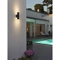 Luminaire mural d’extérieur CUNEO UP/DOWN E27 IP54, noir gradable