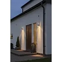 Outdoor wall spot MODENA, with reflector for partly indirect light, GU10 max. 35W, galvanised steel / clear acrylic glass