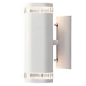 Outdoor wall spot MODENA UP/DOWN SINGLE, 2x GU10 max. 35W, white aluminium / clear acrylic glass