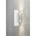 Outdoor wall luminaire MODENA UP/DOWN DOUBLE, 2x GU10 max. 35W, white aluminium / clear acrylic glass