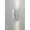 Outdoor wall luminaire MODENA UP/DOWN with motion detector, 2x GU10 max. 35W, galvanised steel / clear glass
