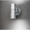 Outdoor wall luminaire MODENA, with double cone of light, 2x GU10 max. 35W, galvanised steel / clear glass