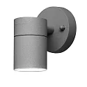 Outdoor wall luminaire MODENA, GU10 max. 35W, grey, aluminium / clear glass