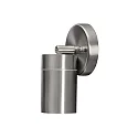 Outdoor wall spot MODENA, swiveling, GU10 max. 7W, cone of light 105°, stainless steel 304 / clear glass