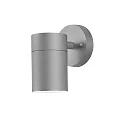 Outdoor wall luminaire MODENA, IP44, GU10 max. 35W, grey, aluminium / clear glass
