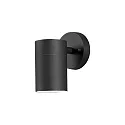 Outdoor wall luminaire MODENA, IP44, GU10 max. 35W, black aluminium / clear glass