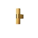 Luminaire mural d’extérieur TEMI haut bas, cylindrique GU10 IP54, or gradable