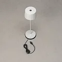 battery table lamp POSITANO round, CCT Switch, dimmable IP54, white dimmable