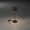 Lampe de table à accu NICE  angulaire, CCT Switch, dimmable IP54, noir  gradable