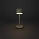 Konstsmide Lampe de table à accu LYON avec connexion USB, CCT Switch, RGB, avec variateur tactile IP54, vert, gris gradable