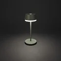 Konstsmide Lampe de table à accu LYON avec connexion USB, CCT Switch, RGB, avec variateur tactile IP54, vert, gris gradable
