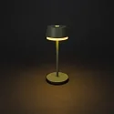 Konstsmide Lampe de table à accu LYON avec connexion USB, CCT Switch, RGB, avec variateur tactile IP54, vert, gris gradable