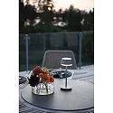 Konstsmide Lampe de table à accu LYON avec connexion USB, CCT Switch, RGB, avec variateur tactile IP54, vert, gris gradable