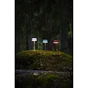 Konstsmide Lampe de table à accu LYON avec connexion USB, CCT Switch, RGB, avec variateur tactile IP54, vert, gris gradable