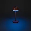 Konstsmide Lampe de table à accu LYON avec connexion USB, CCT Switch, RGB, avec variateur tactile IP54, terre cuite gradable