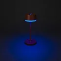 Konstsmide Lampe de table à accu LYON avec connexion USB, CCT Switch, RGB, avec variateur tactile IP54, terre cuite gradable