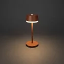 Konstsmide Lampe de table à accu LYON avec connexion USB, CCT Switch, RGB, avec variateur tactile IP54, terre cuite gradable
