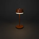 Konstsmide Lampe de table à accu LYON avec connexion USB, CCT Switch, RGB, avec variateur tactile IP54, terre cuite gradable
