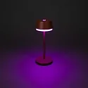 Konstsmide Lampe de table à accu LYON avec connexion USB, CCT Switch, RGB, avec variateur tactile IP54, terre cuite gradable