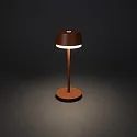Konstsmide Lampe de table à accu LYON avec connexion USB, CCT Switch, RGB, avec variateur tactile IP54, terre cuite gradable