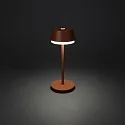 Konstsmide Lampe de table à accu LYON avec connexion USB, CCT Switch, RGB, avec variateur tactile IP54, terre cuite gradable