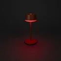 Konstsmide Lampe de table à accu LYON avec connexion USB, CCT Switch, RGB, avec variateur tactile IP54, terre cuite gradable